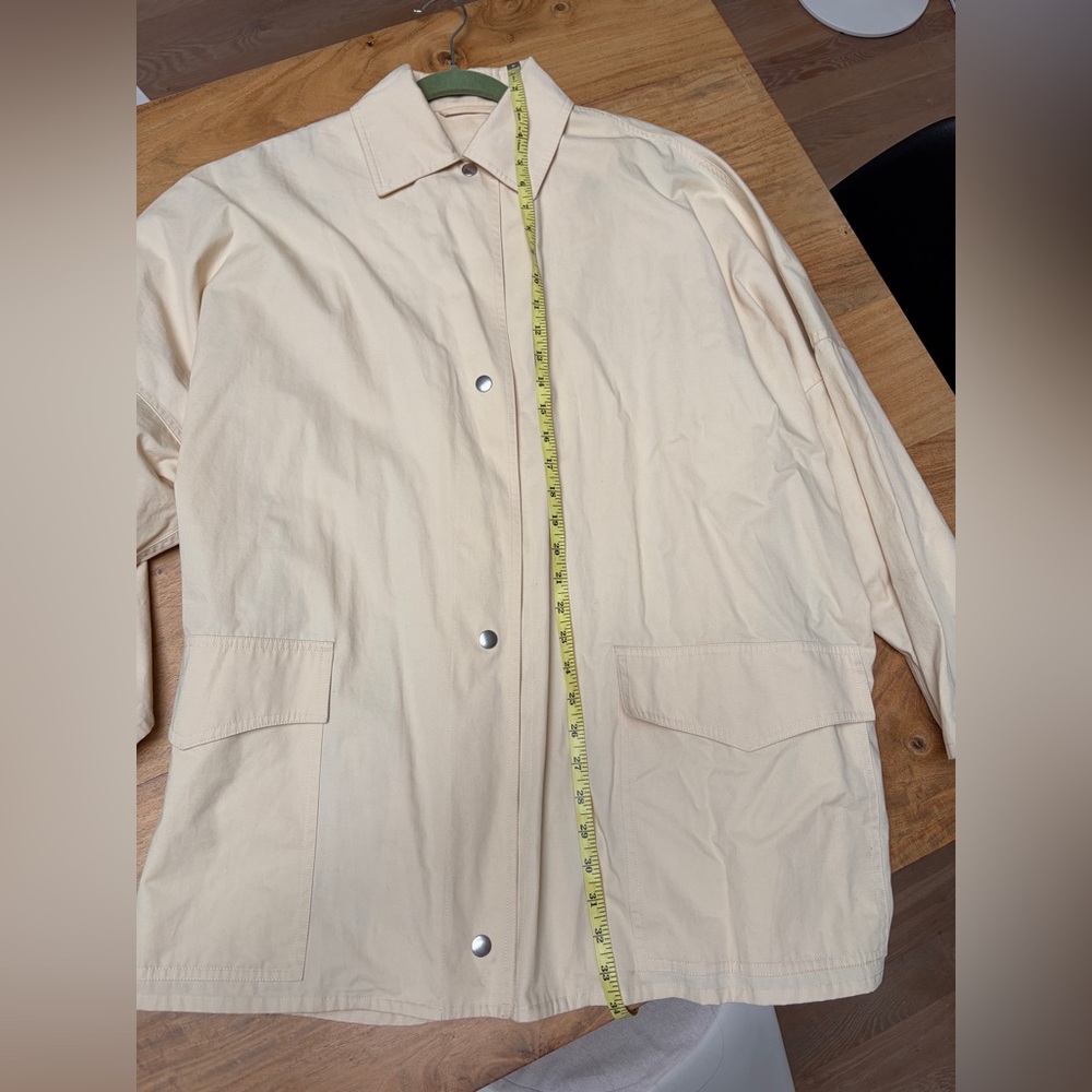 Toteme Cream Overshirt Washed Cotton - Picture 7 of 12